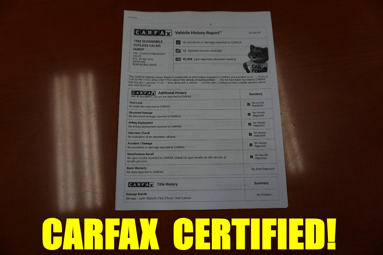 Oldsmobile Hurst  1984