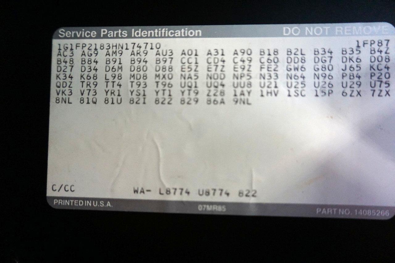 Chevrolet Camaro  1987