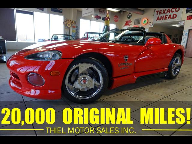 Red 1994 Dodge Viper RT/10 Roadster RWD Convertible Rear-Wheel Drive Manual