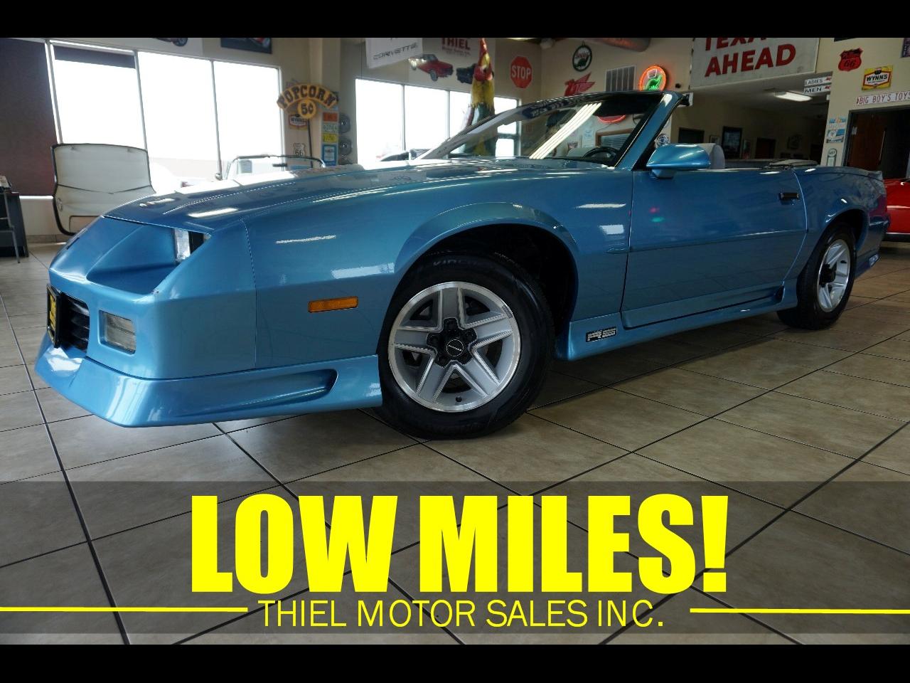 1991 Chevrolet Camaro RS Convertible - Low Miles!
