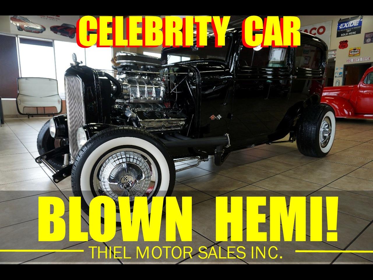 1932 Ford Tudor 2DR SEDAN - BLOWN 392 HEMI - CELEBRITY OWNED!