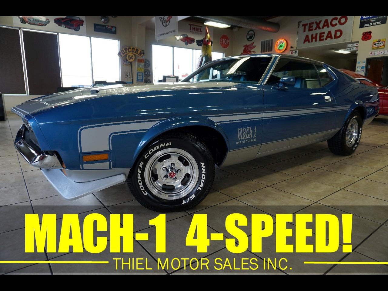 1973 Ford Mustang Fastback MACH-1 - 351 V8 - 4 SPEED - RESTORED!