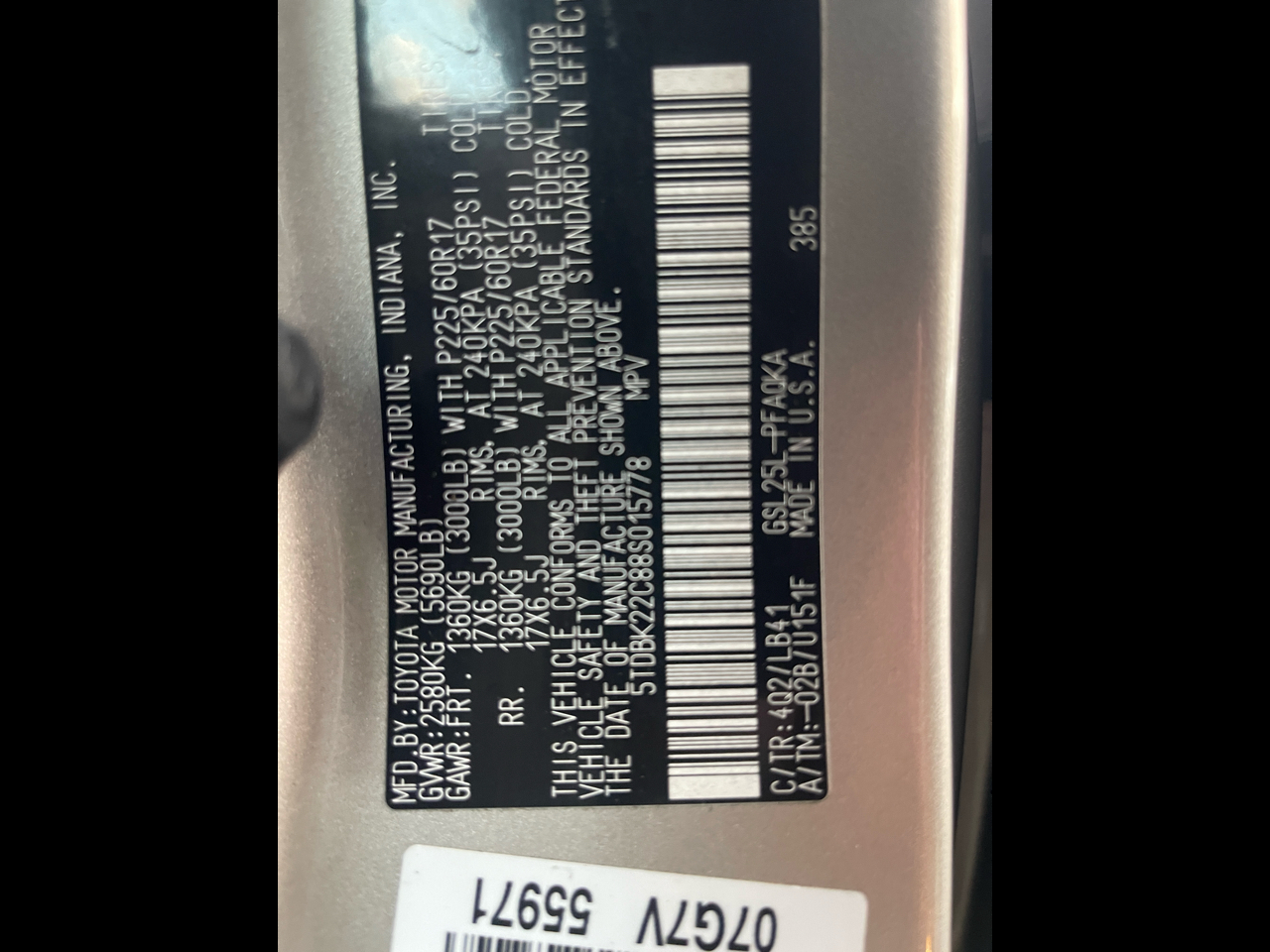 Toyota Sienna XLE Limited AWD 2008