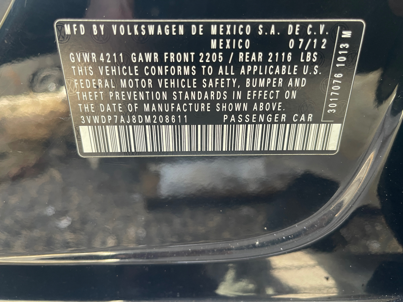 Volkswagen Jetta SE 2013