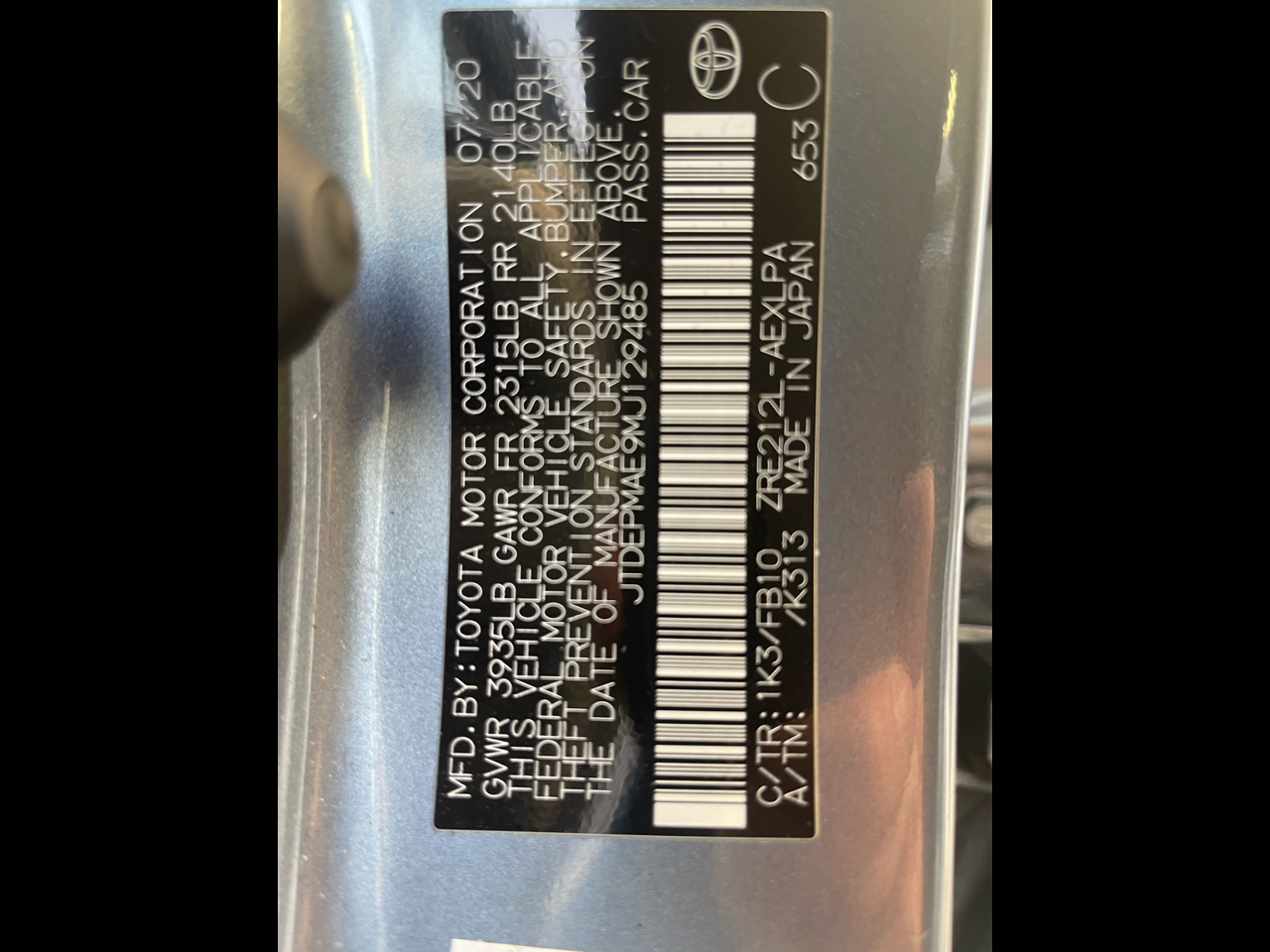 2021 Toyota Corolla LE