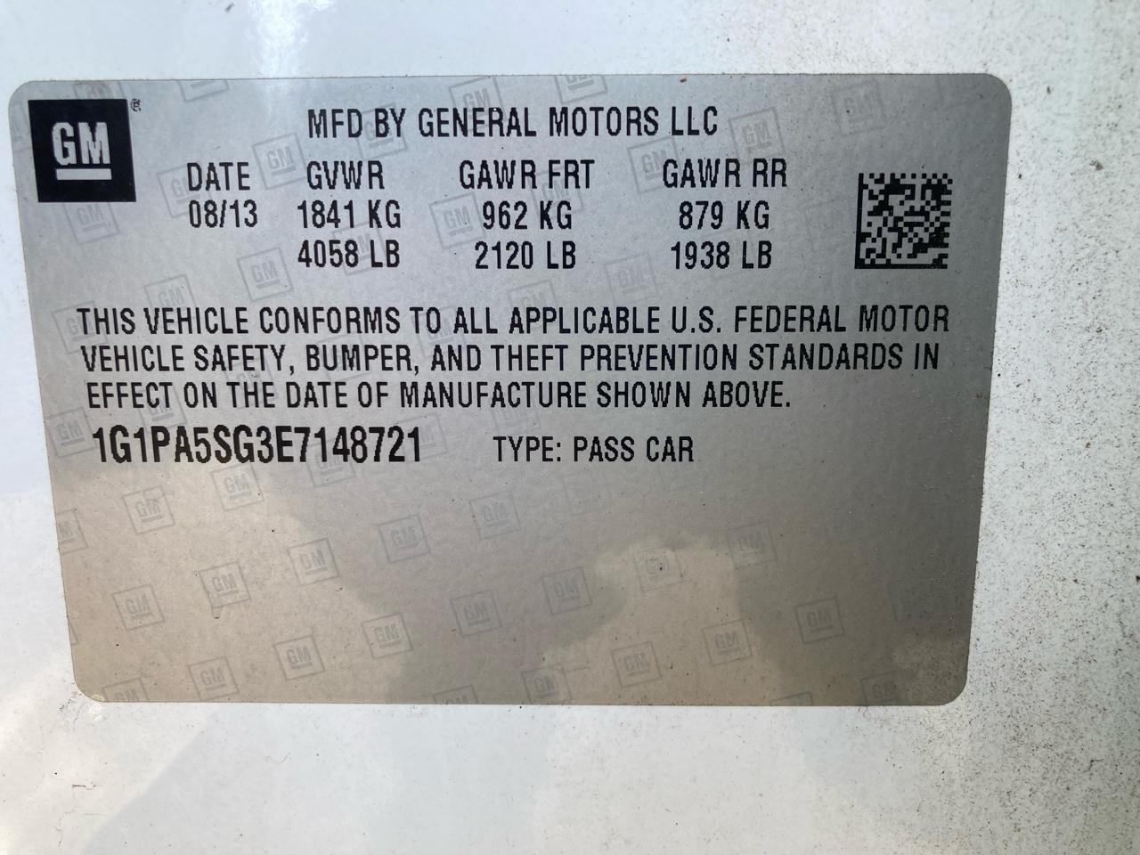 Chevrolet Cruze LS Auto 2014