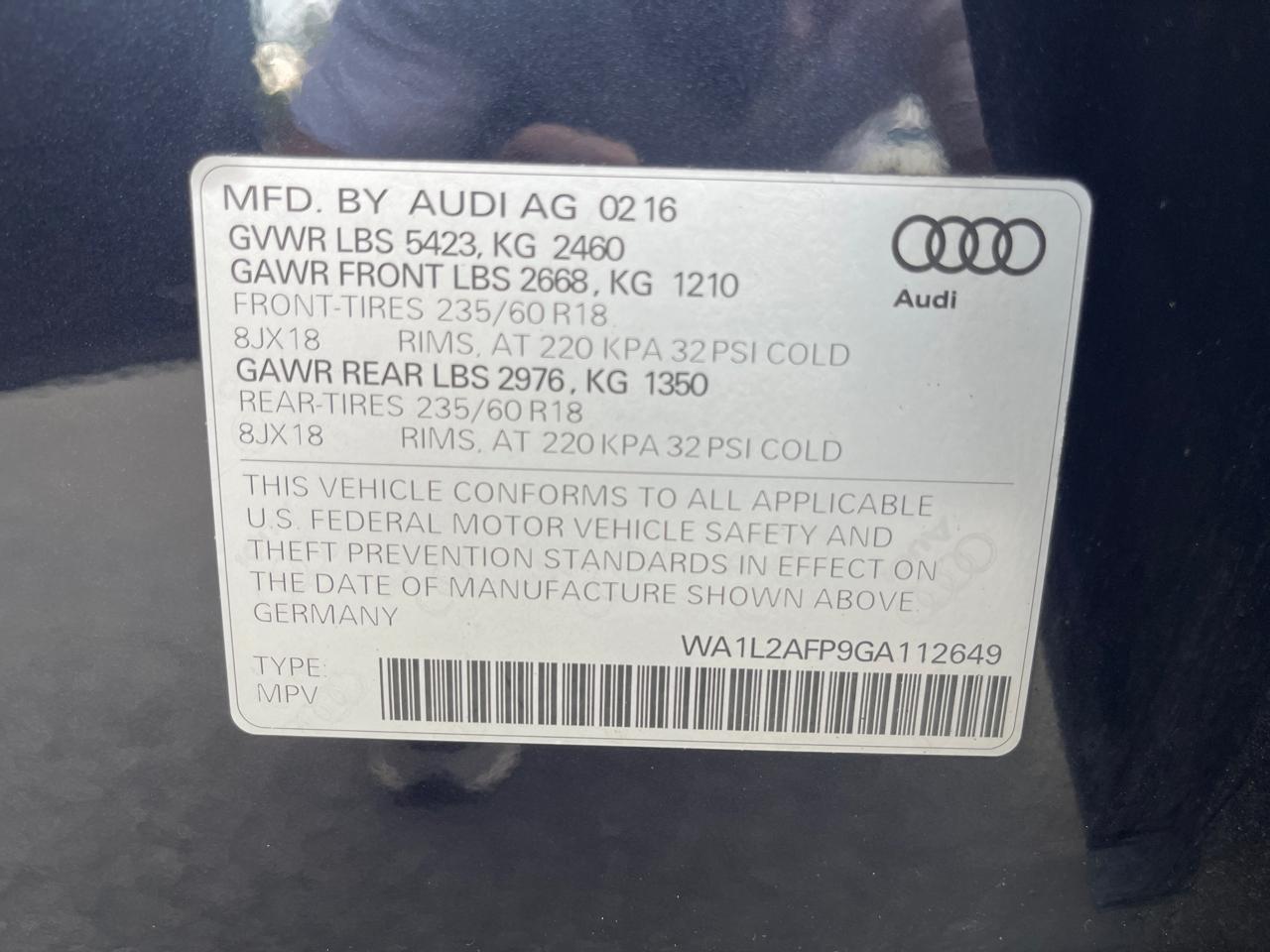 Audi Q5 2.0T Premium Plus quattro 2016