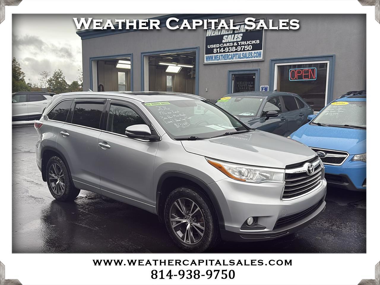 Toyota Highlander XLE AWD V6 2016