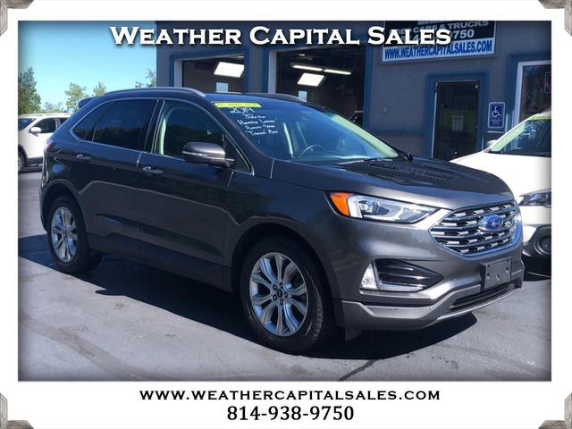 Black (Charcoal) 2019 Ford Edge Titanium AWD SUV / Crossover All-Wheel Drive Automatic