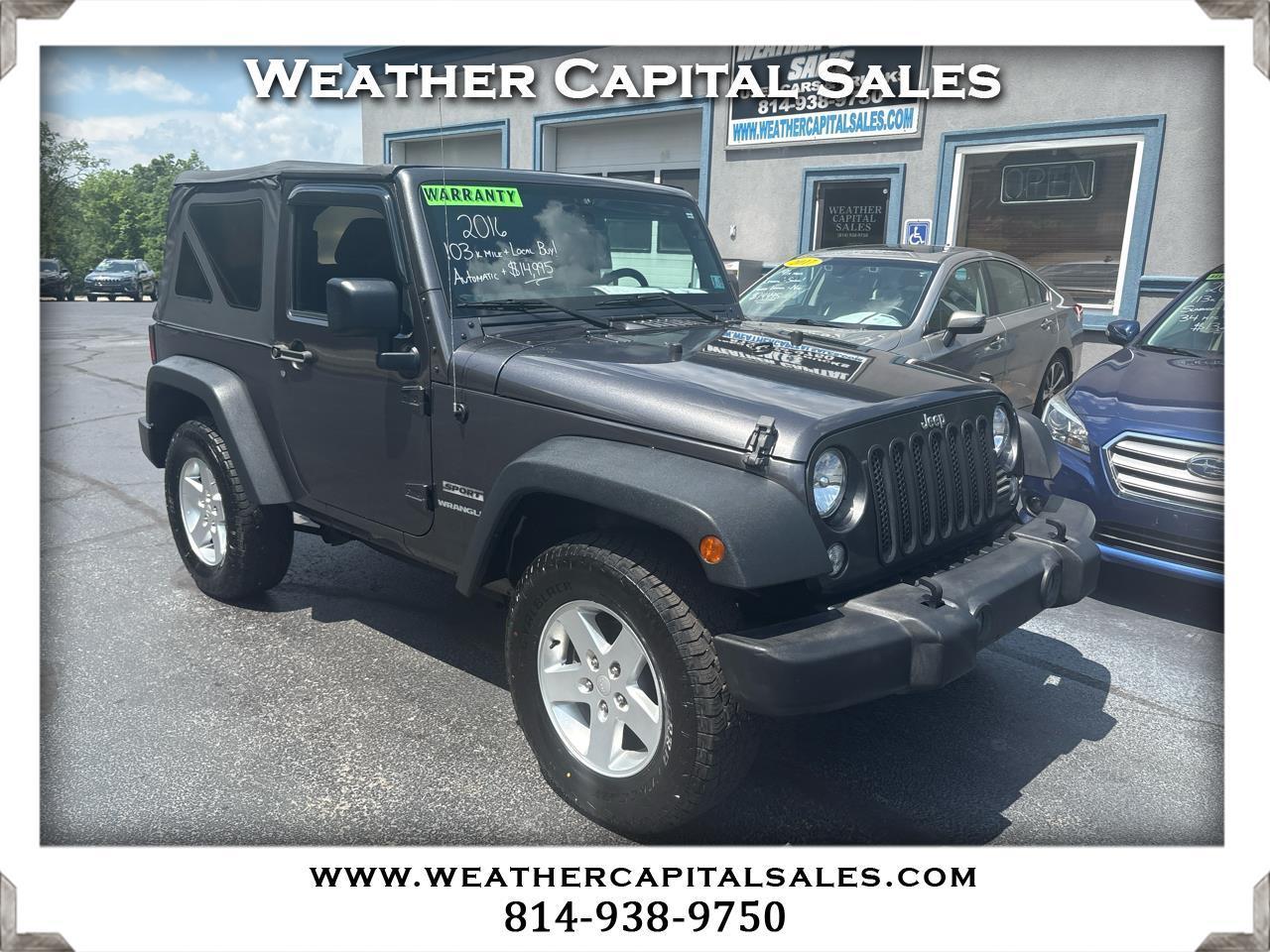 Jeep Wrangler 4WD 2dr Sport 2016