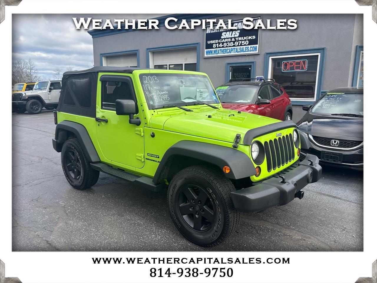 2013 Jeep Wrangler 4WD 2dr Sport