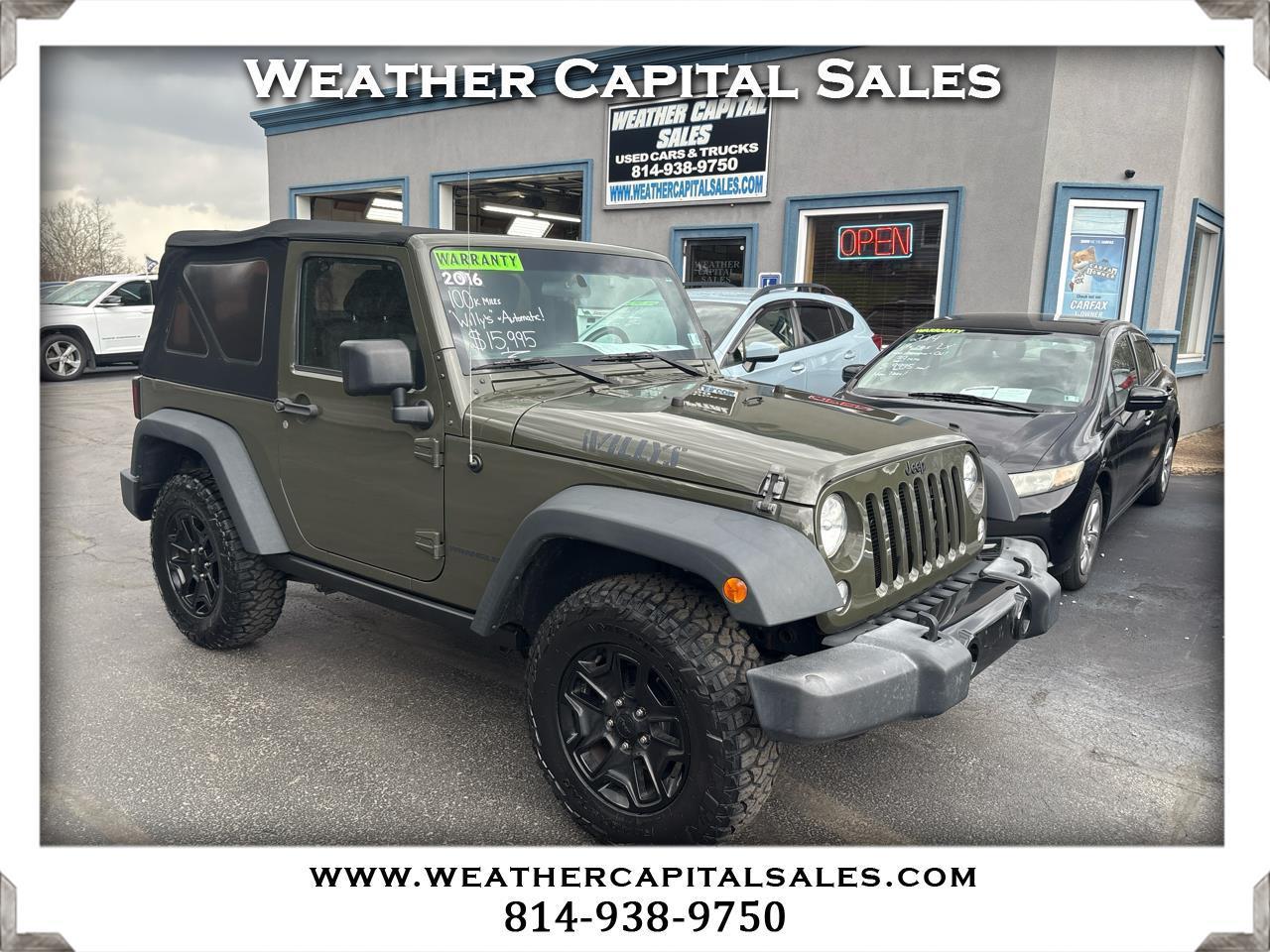Jeep Wrangler 4WD 2dr Willys Wheeler 2016