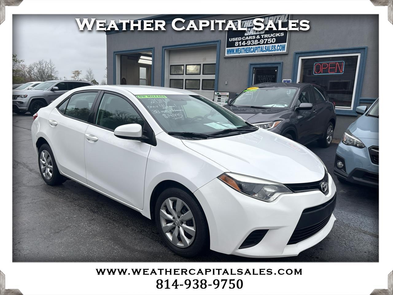 Toyota Corolla 4dr Sdn CVT LE Premium (Natl) 2014