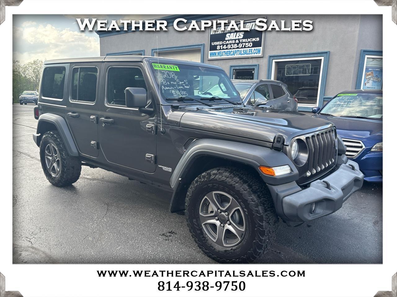 Jeep Wrangler Unlimited Sport S 4x4 2018