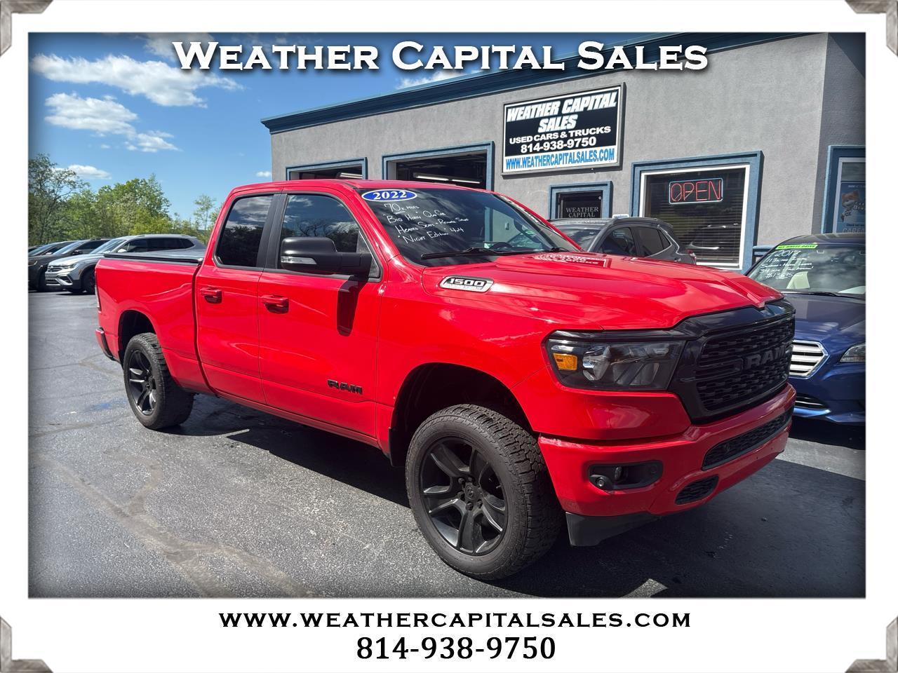RAM 1500 Big Horn 4x4 Quad Cab 6'4" Box 2022
