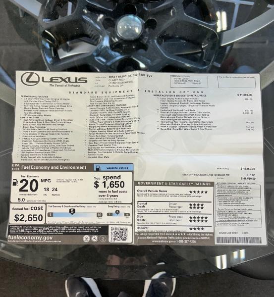 Lexus RX 350 AWD 2013