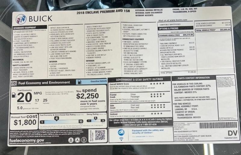 Buick Enclave Premium AWD 2018
