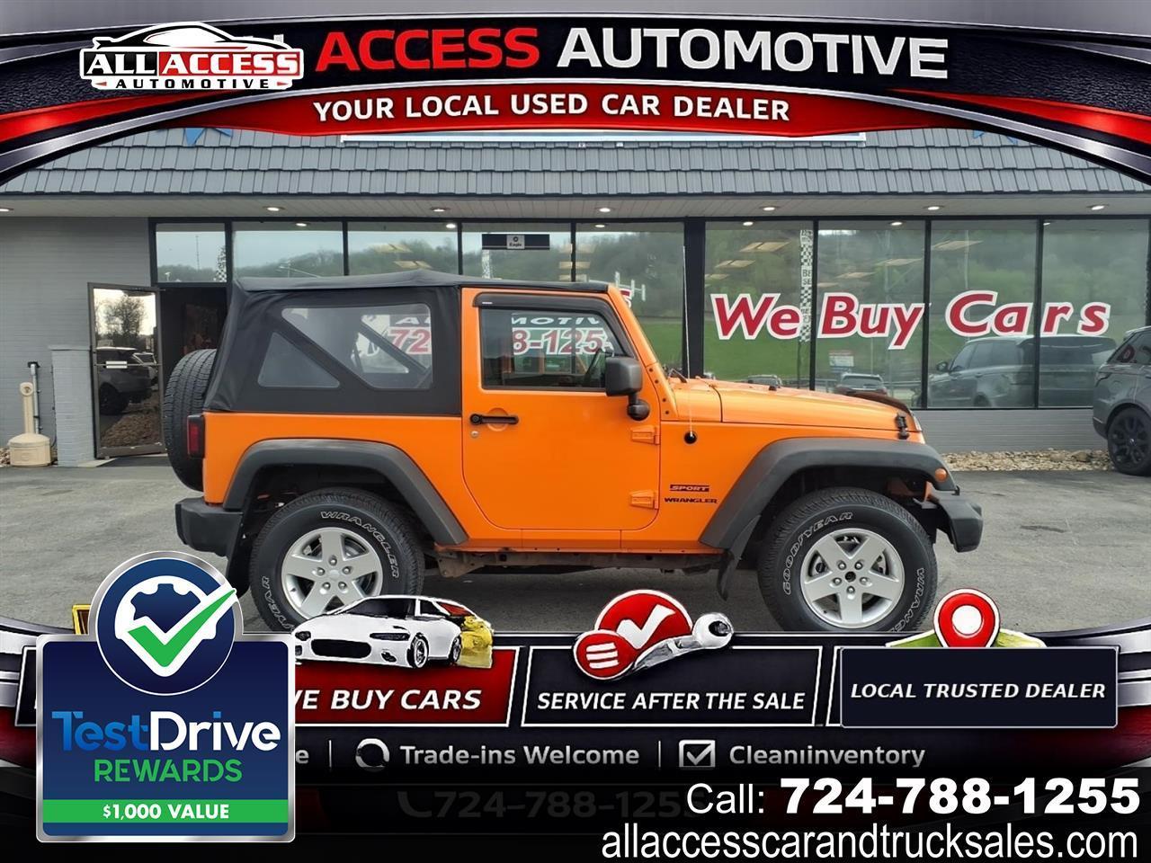 2013 Jeep Wrangler 4WD 2dr Sport