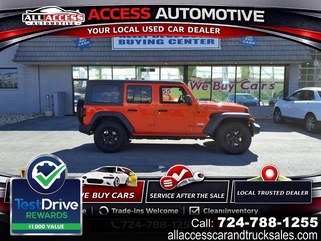2018 Jeep Wrangler Unlimited Sport S 4x4