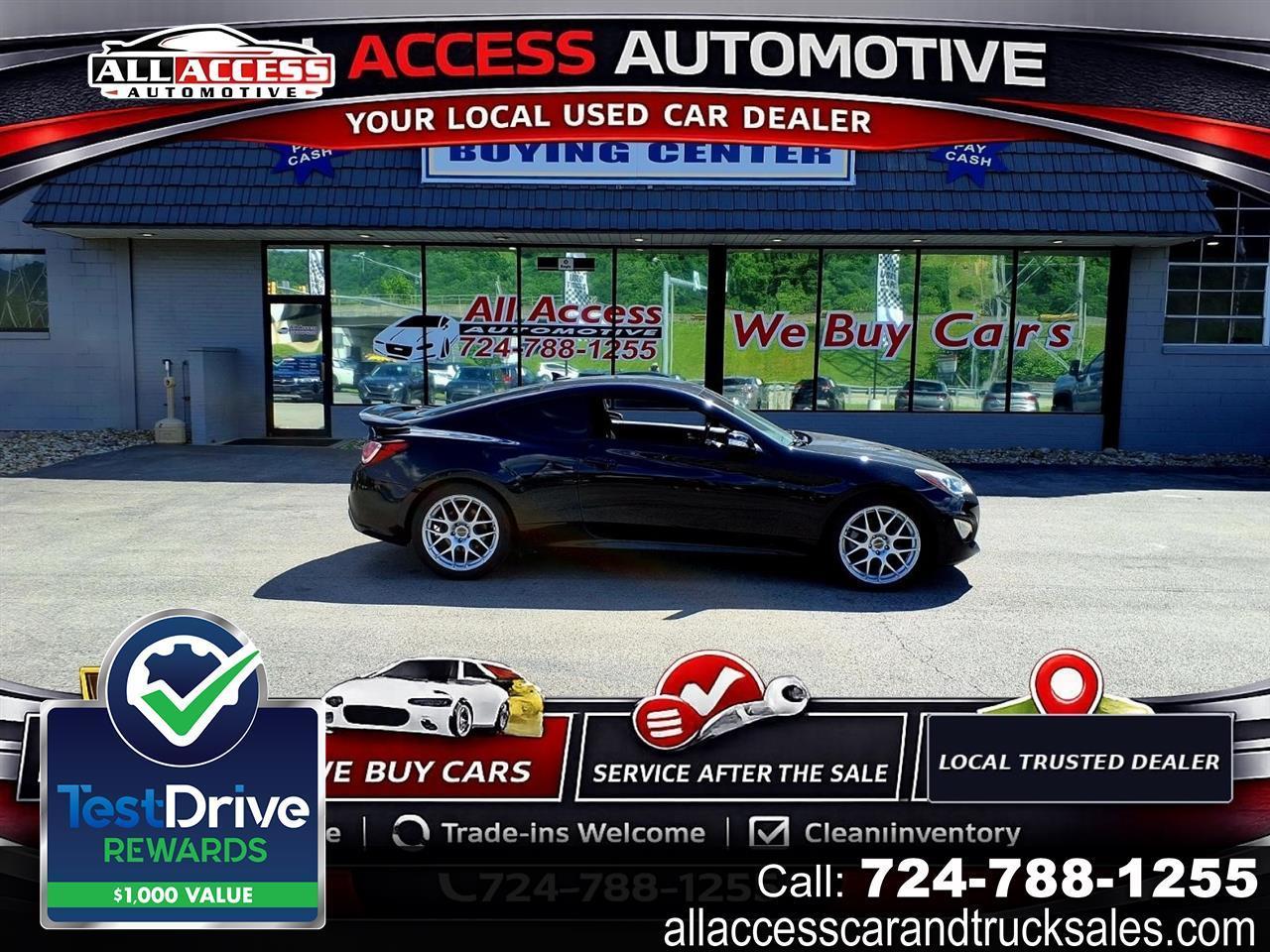 2016 Hyundai Genesis Coupe 2dr 3.8L Auto Base w/Black Seats