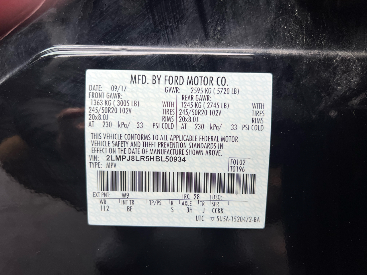 Lincoln MKX Reserve AWD 2017