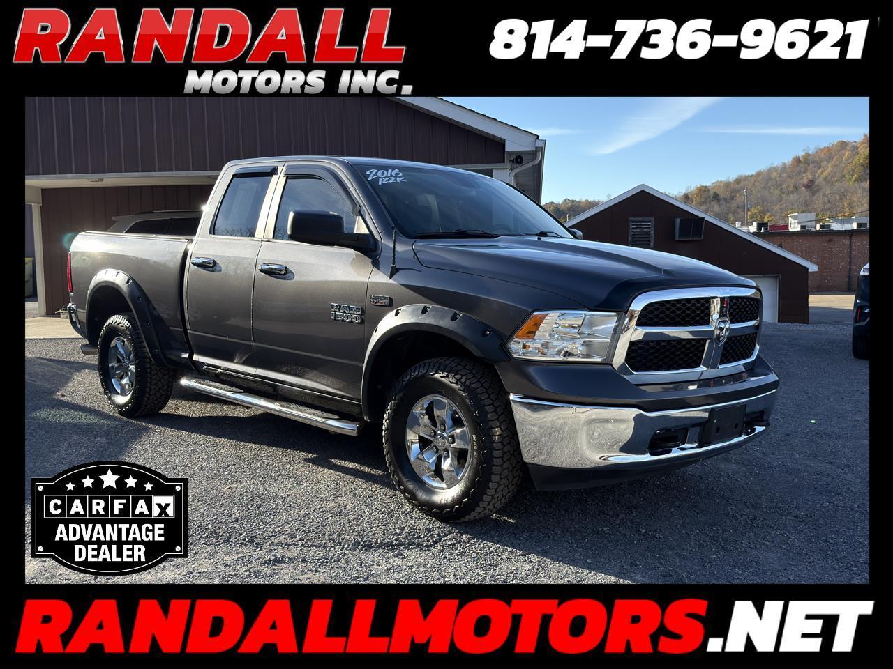 2016 RAM 1500 4WD Quad Cab 140.5" SLT