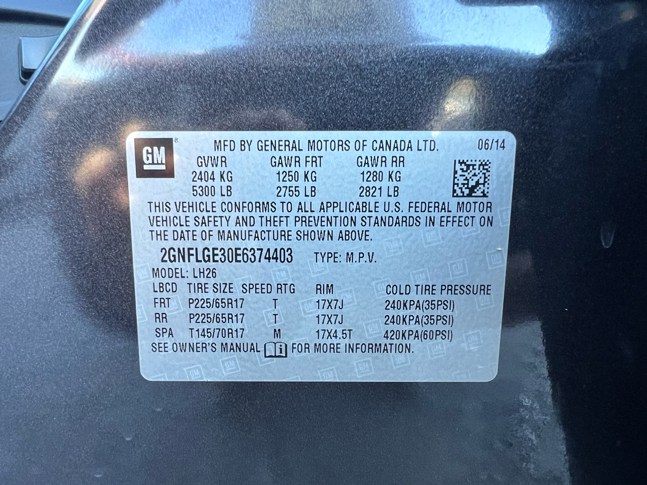 Chevrolet Equinox AWD 4dr LT w/2LT 2014 Chevrolet Equinox AWD 4dr LT w/2LT 2014