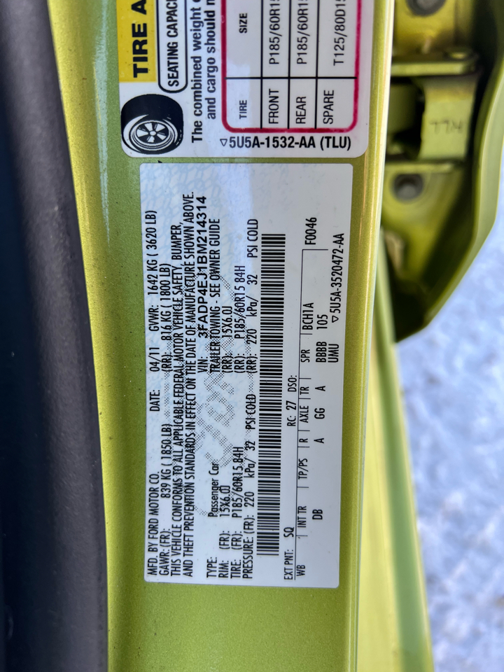 Ford Fiesta 5dr HB SE 2011