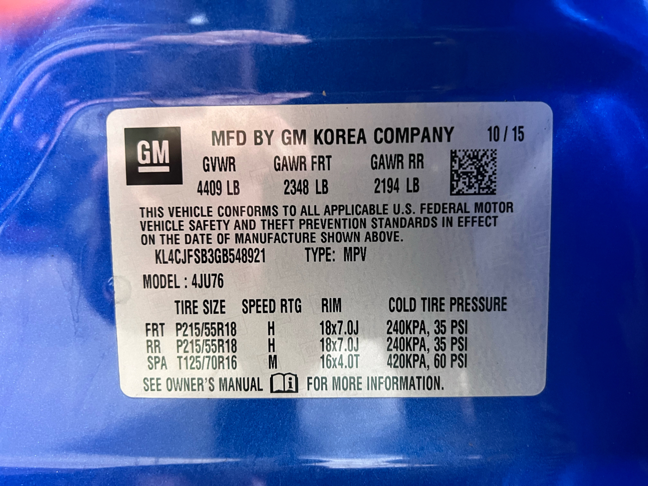 Buick Encore AWD 4dr Convenience 2016