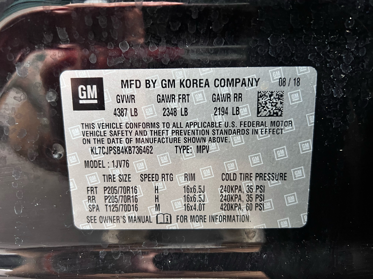 Chevrolet Trax AWD 4dr LT 2019