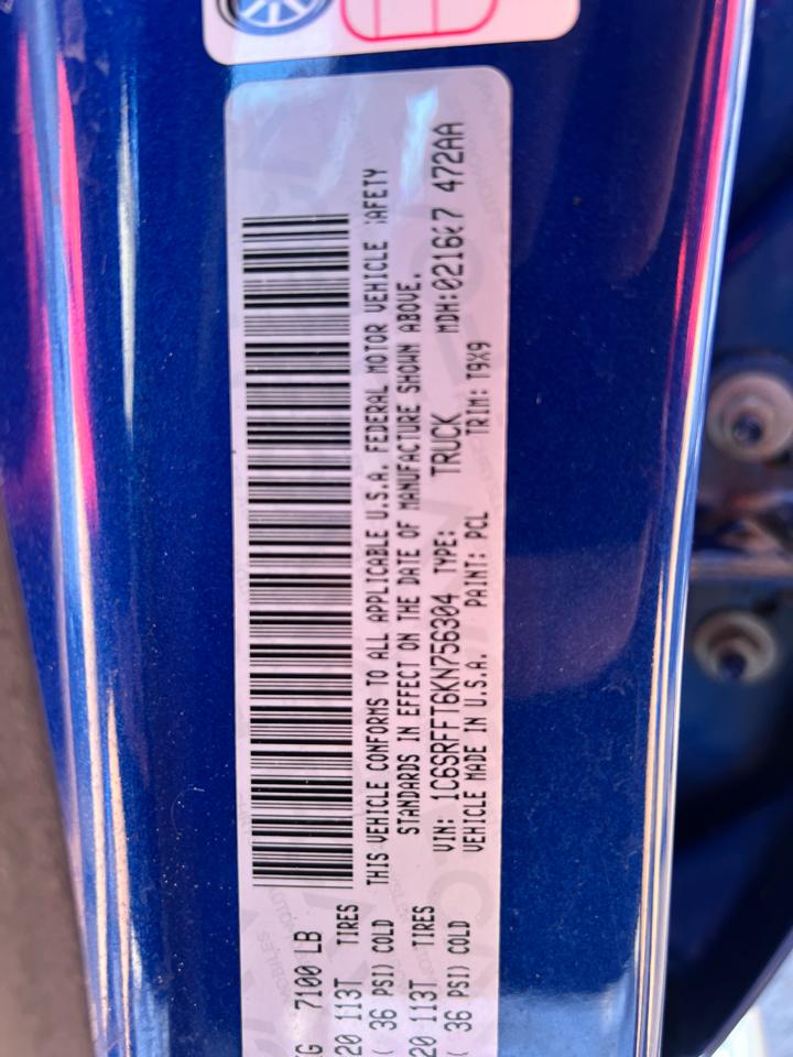 RAM 1500 Big Horn/Lone Star 4x4 Crew Cab 5'7" Box 2019