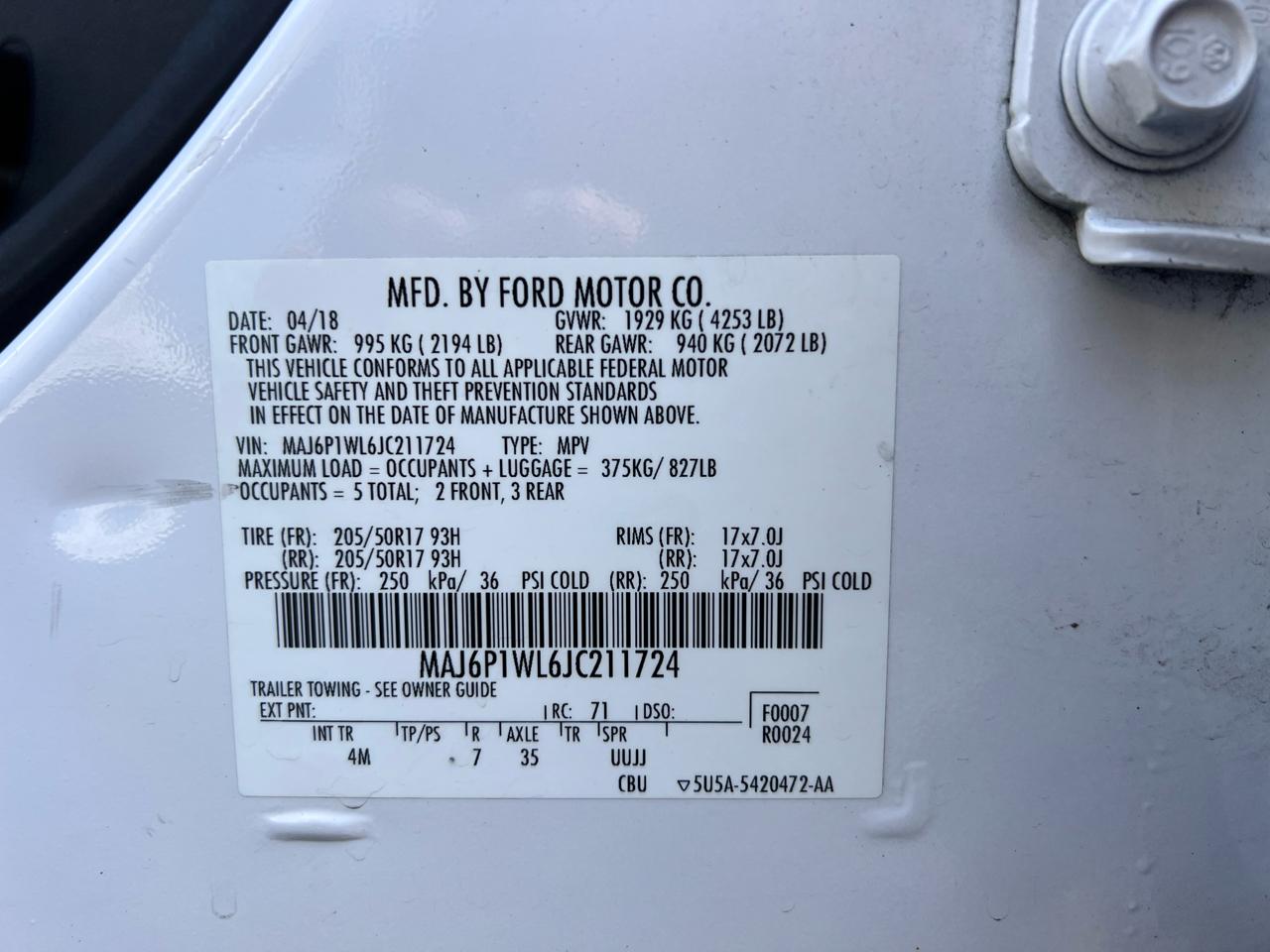 Ford EcoSport Titanium 4WD 2018