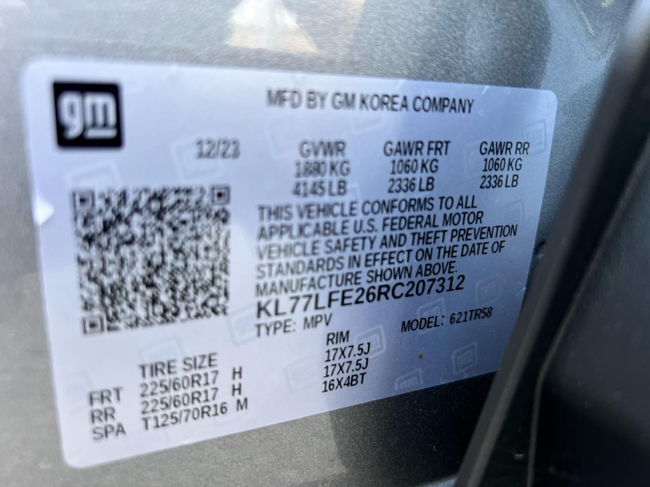 Chevrolet Trax FWD 4dr LS 2024