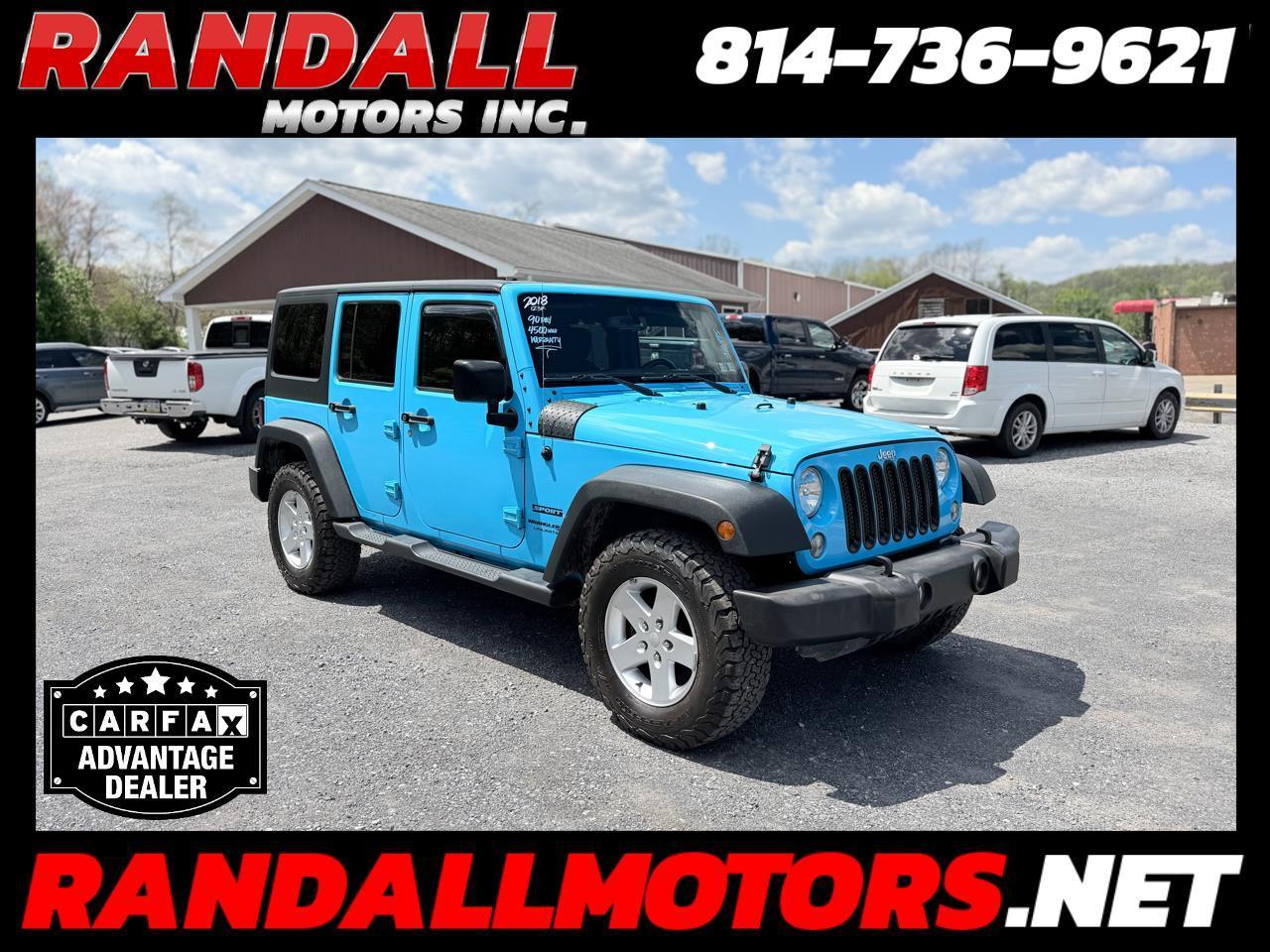 2018 Jeep Wrangler JK Unlimited Sport S 4x4