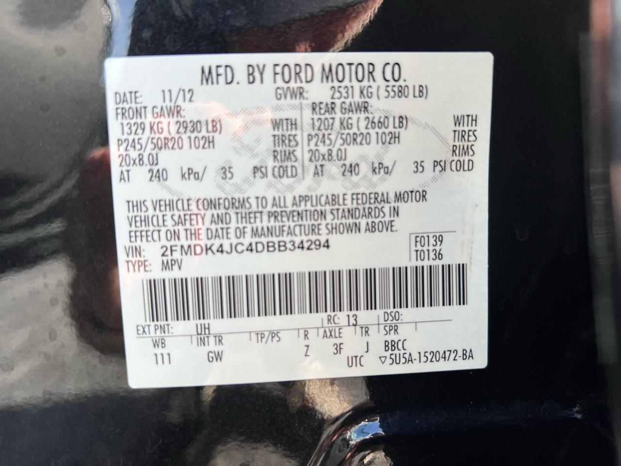 Ford Edge 4dr SEL AWD 2013