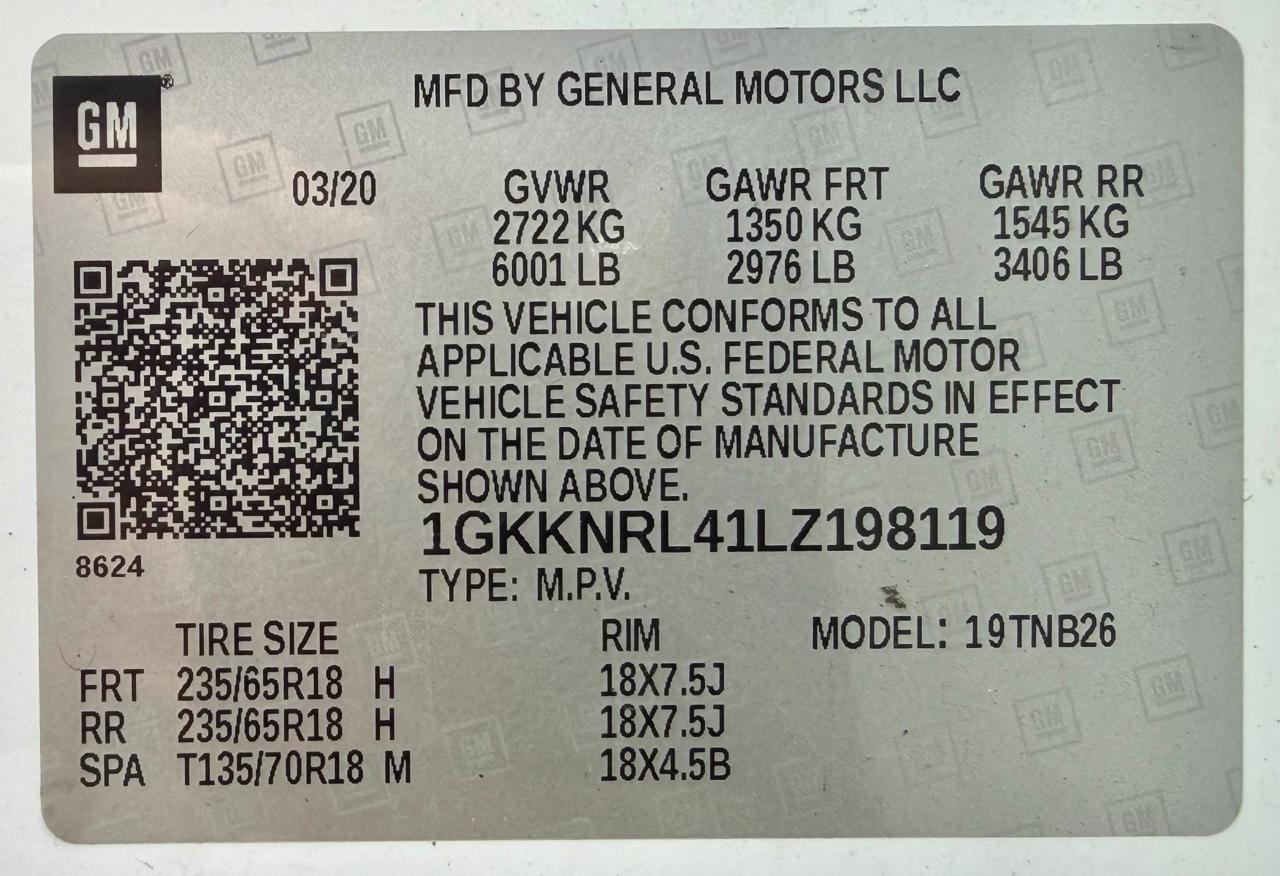 GMC Acadia AWD 4dr SLE 2020
