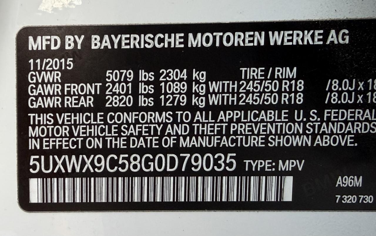 BMW X3 AWD 4dr xDrive28i 2016