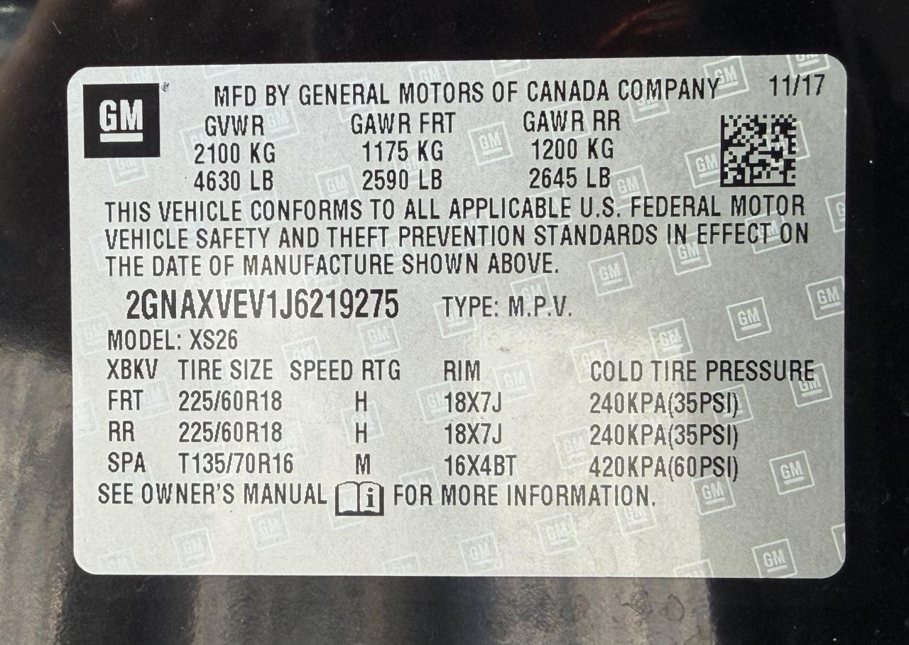Chevrolet Equinox AWD 4dr Premier w/1LZ 2018
