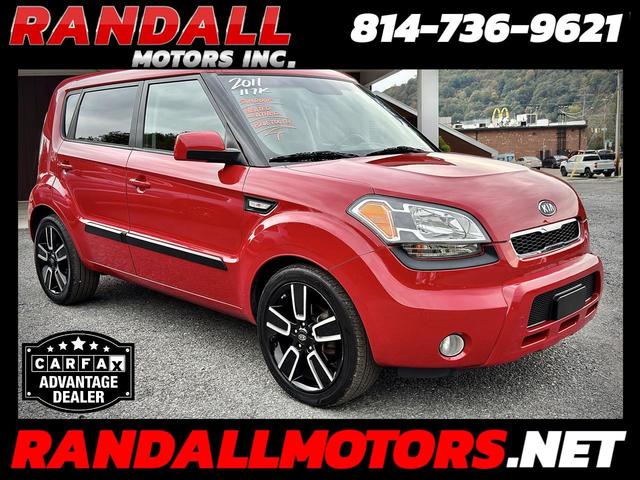 Red 2011 Kia Soul Wagon Front-Wheel Drive Automatic