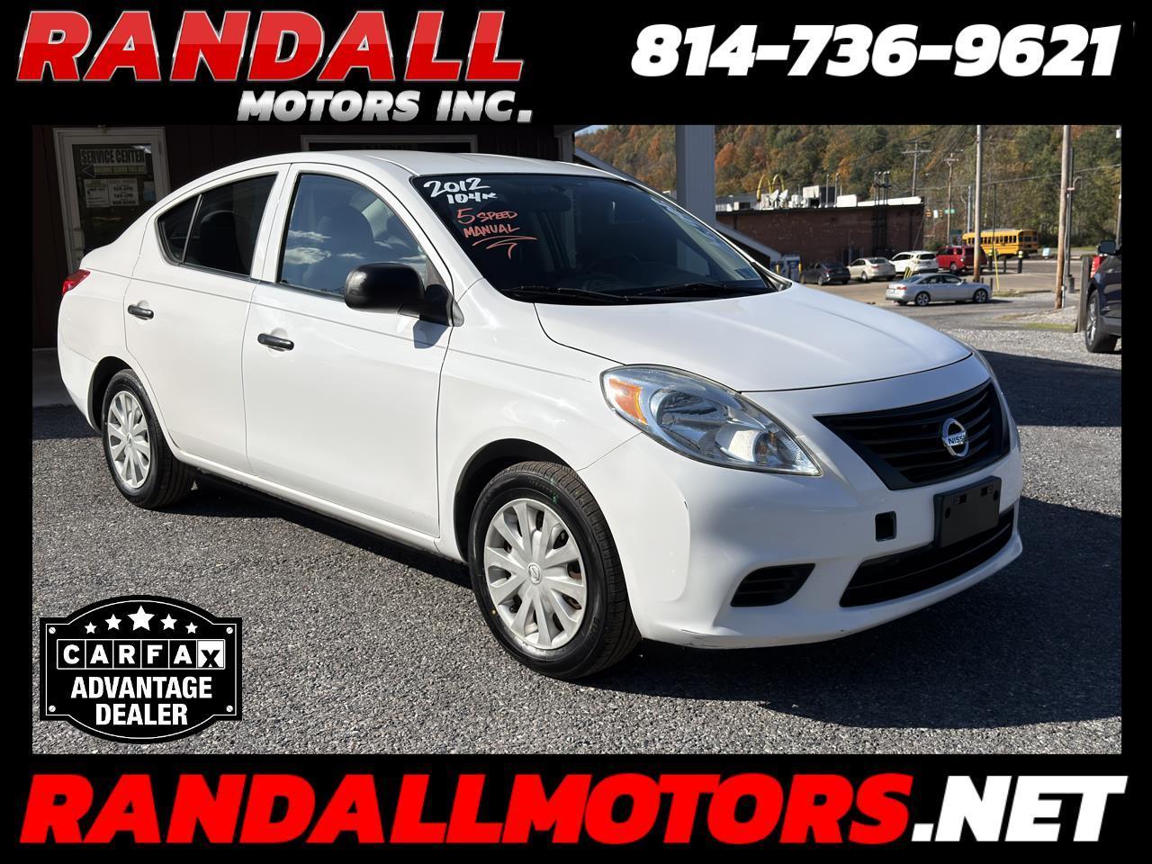 2012 Nissan Versa 4dr Sdn Manual 1.6 S