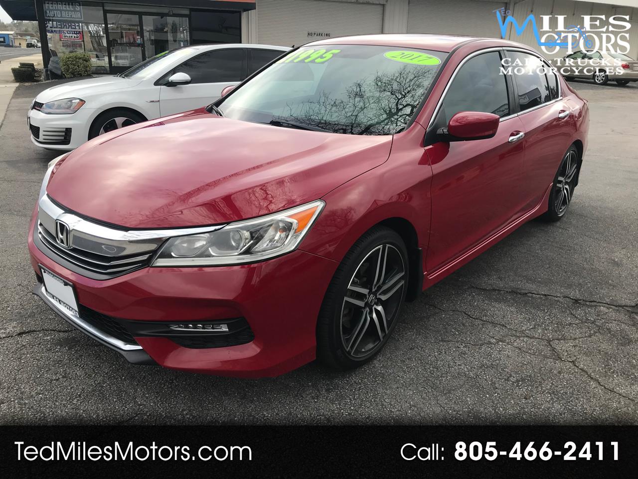 Used 2017 Honda Accord Sedan Sport CVT for Sale in Atascadero CA 93422