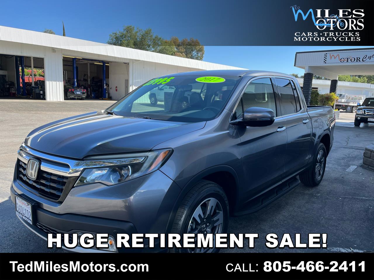 2017 Honda Ridgeline RTL-E 4x4 Crew Cab 5.3' Bed