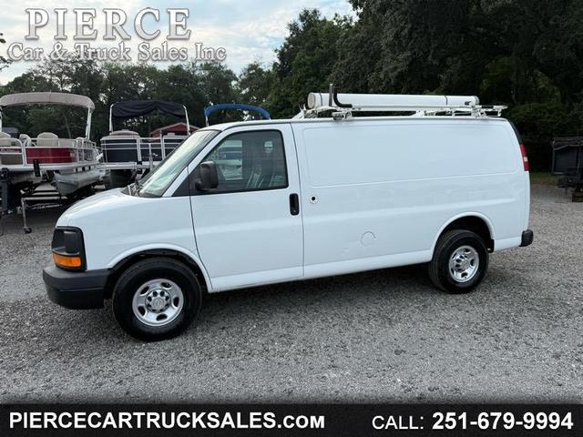White 2013 Chevrolet Express Cargo Van Rear-Wheel Drive Automatic
