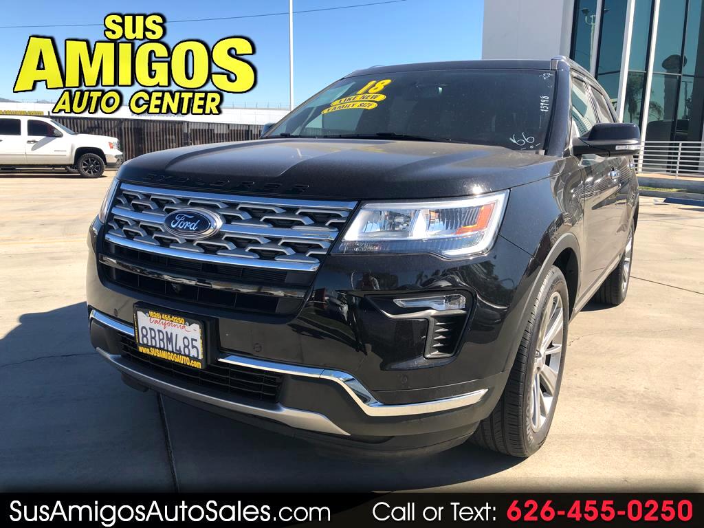 Used 2018 Ford Explorer Limited FWD for Sale in El Monte CA 91732 Sus