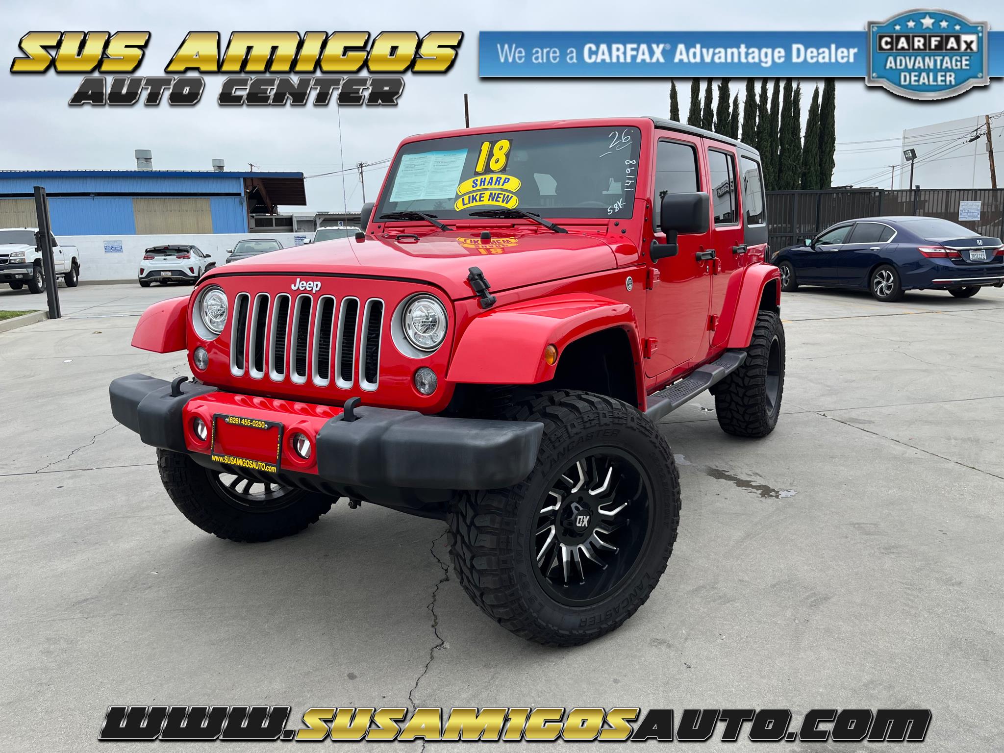 Used 2018 Jeep Wrangler JK Unlimited Sahara 4WD for Sale in El Monte CA