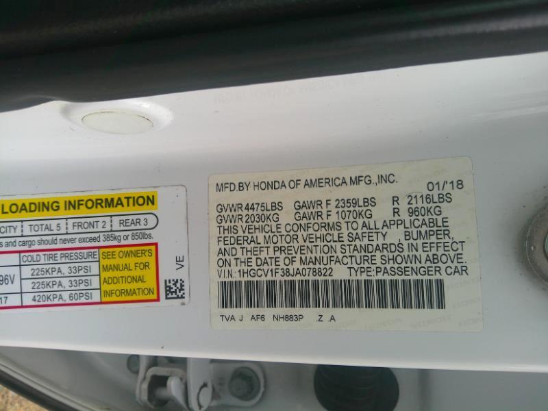 Honda Accord Sport CVT 2018