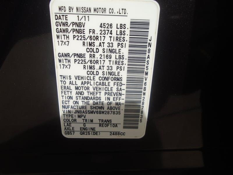 Nissan Rogue S AWD 2011