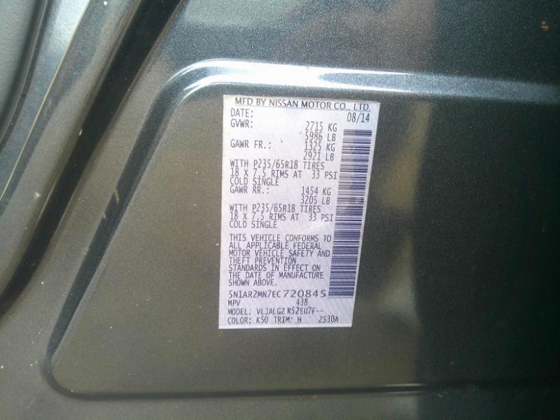 Nissan Pathfinder SL 2WD 2014