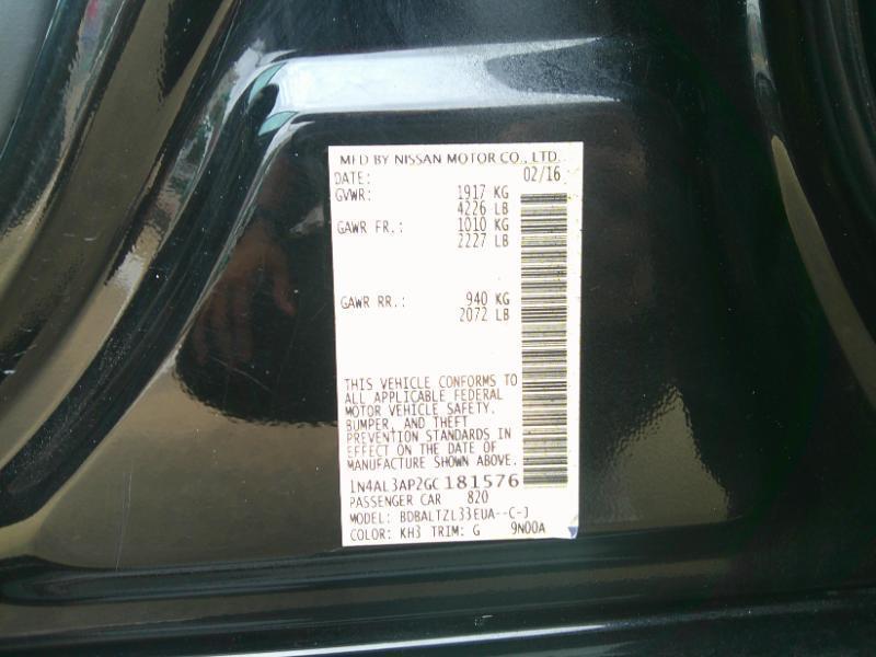 Nissan Altima 2.5 SL 2016