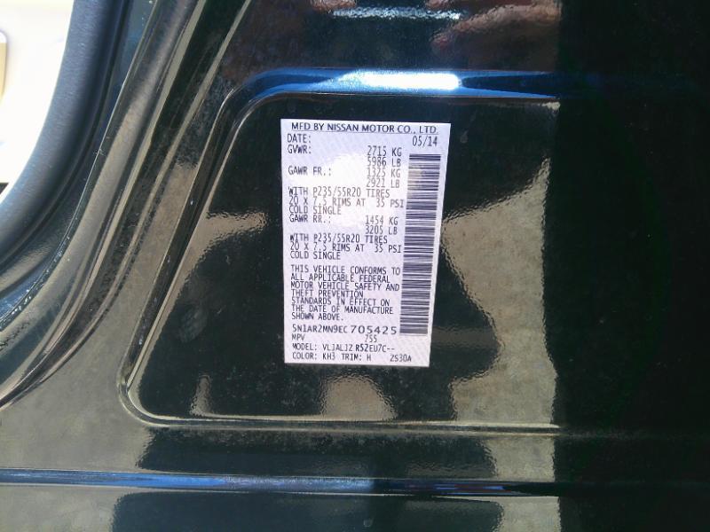 Nissan Pathfinder Platinum 2WD 2014